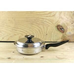 Carico 304 5 Ply Alcore 9" Skillet Fry Pan Saucepan Cookware Lid USA
